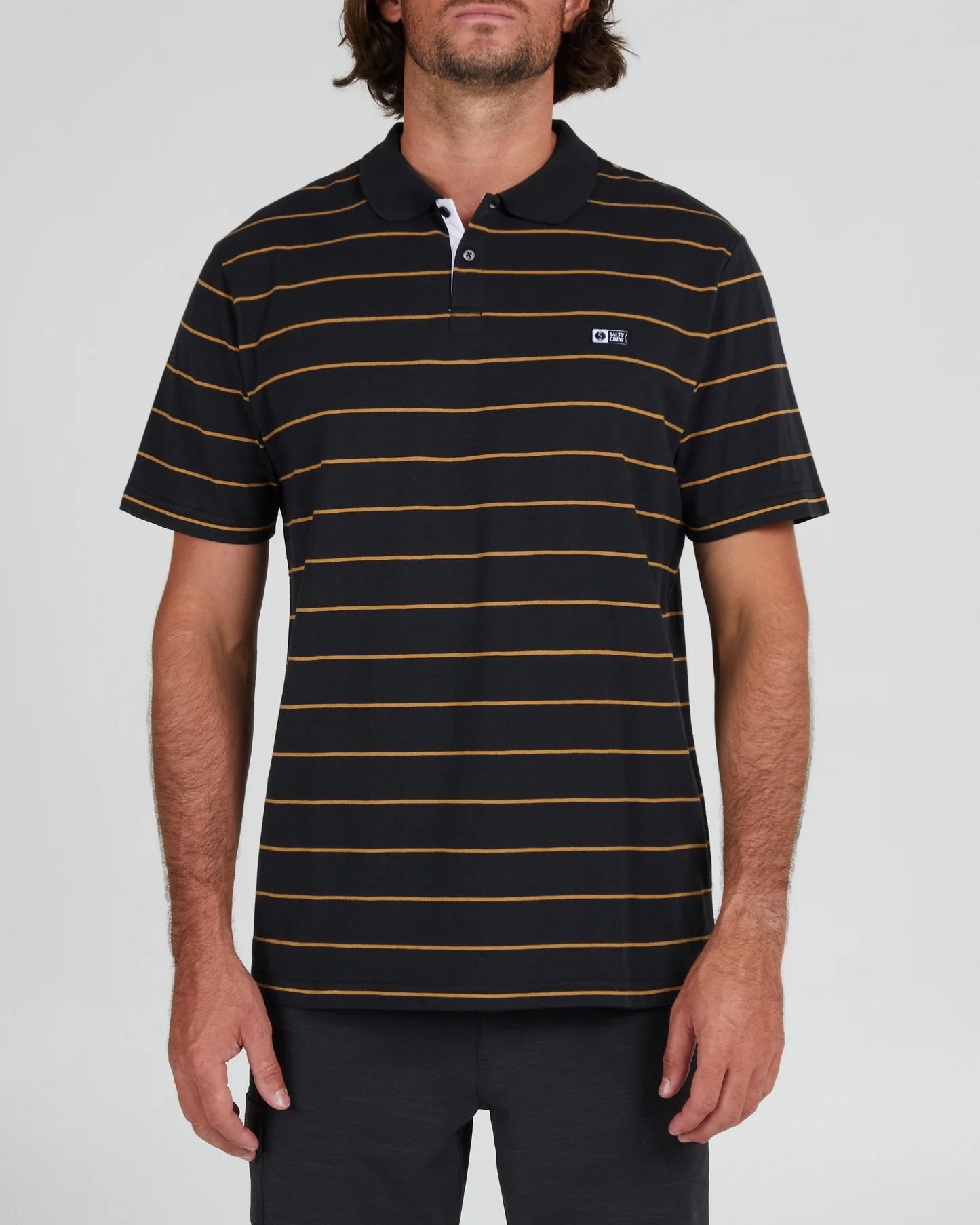 AHOY BLACK S/S POLO