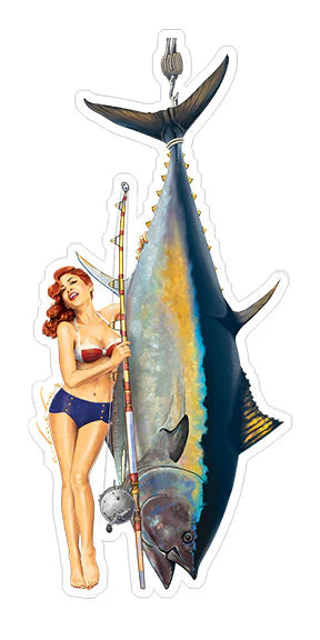 CAROLINE BLUEFIN PINUP