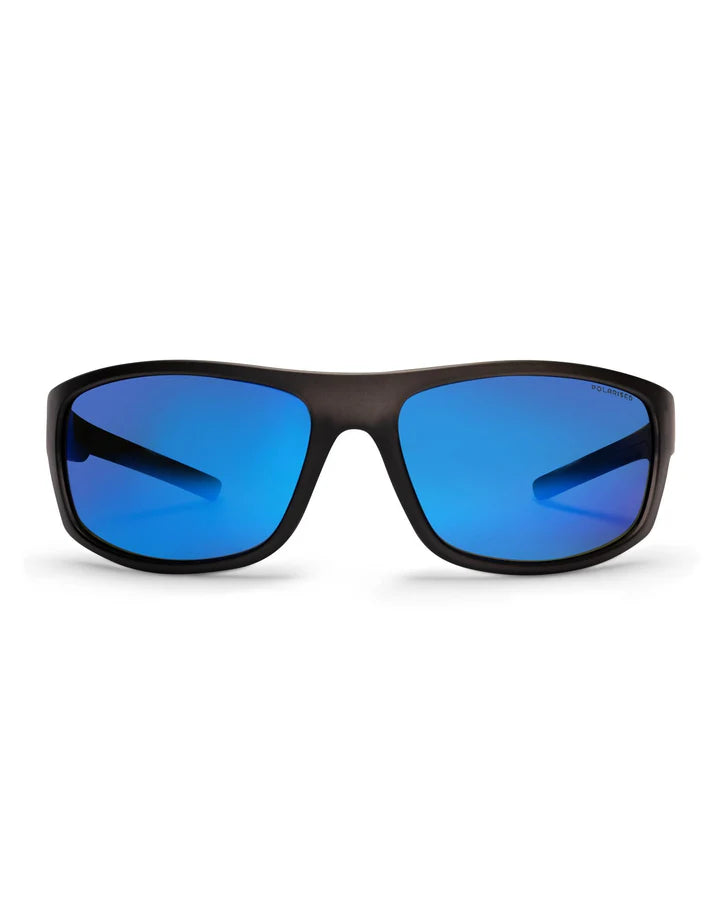 X FRASER X - BLUE MIRROR POLARISED MATT XTAL BLACK