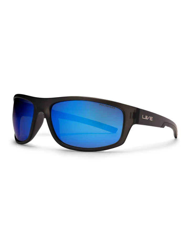X FRASER X - BLUE MIRROR POLARISED MATT XTAL BLACK
