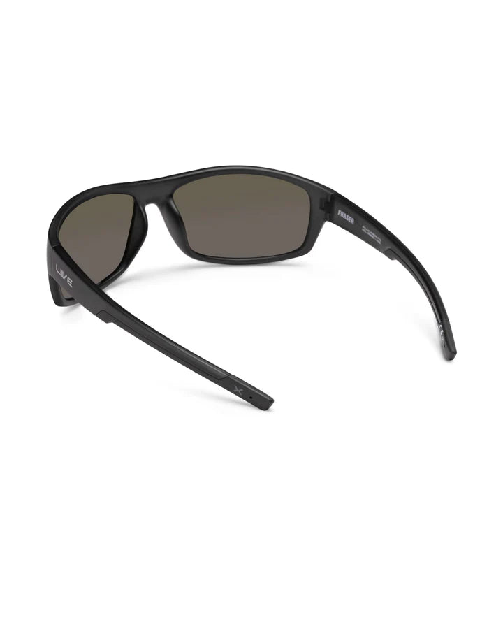 X FRASER X - BLUE MIRROR POLARISED MATT XTAL BLACK