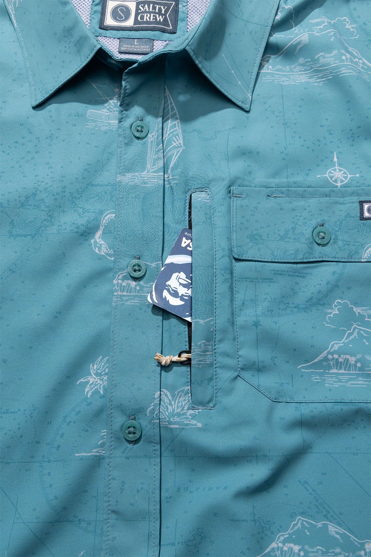 HELMSMAN UV BUTTON UP