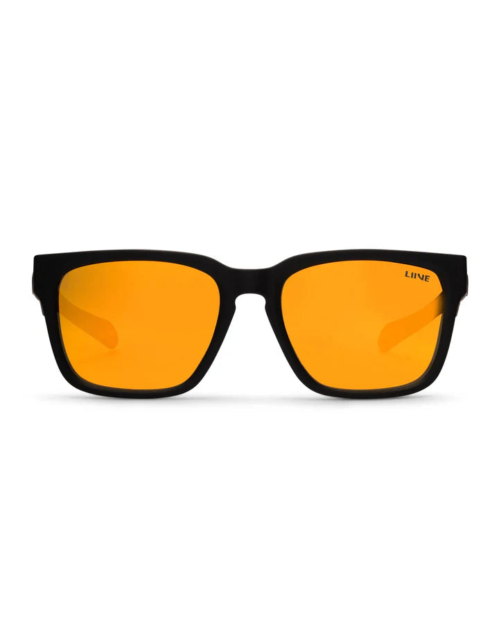 HI SEAS - ORANGE MIRROR POLARISED MATT BLACK