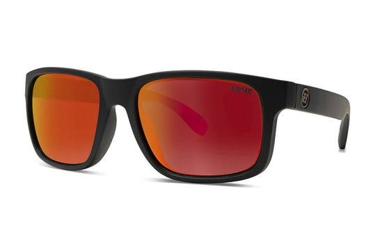 MARLIN - RED MIRROR POLARISED FLOAT MATT BLACK