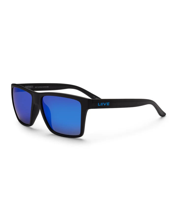 X MATT SCHOLZ SABOTAGE X - BLUE MIRROR POLARISED MATT BLACK