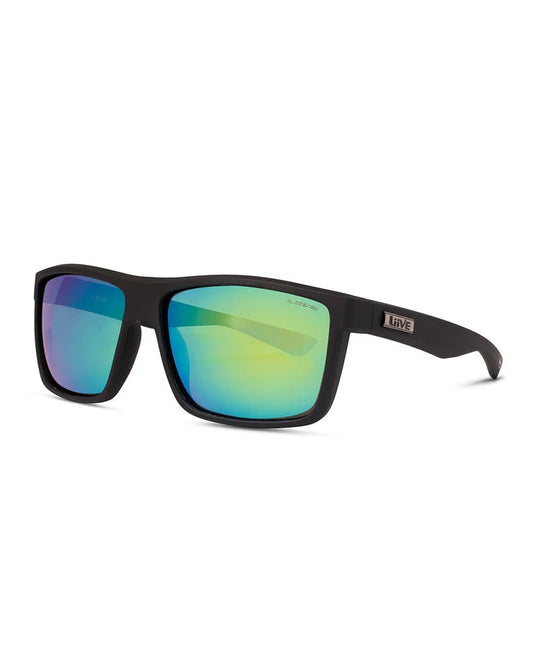 TUBAN - GREEN MIRROR POLARISED MATT BLACK