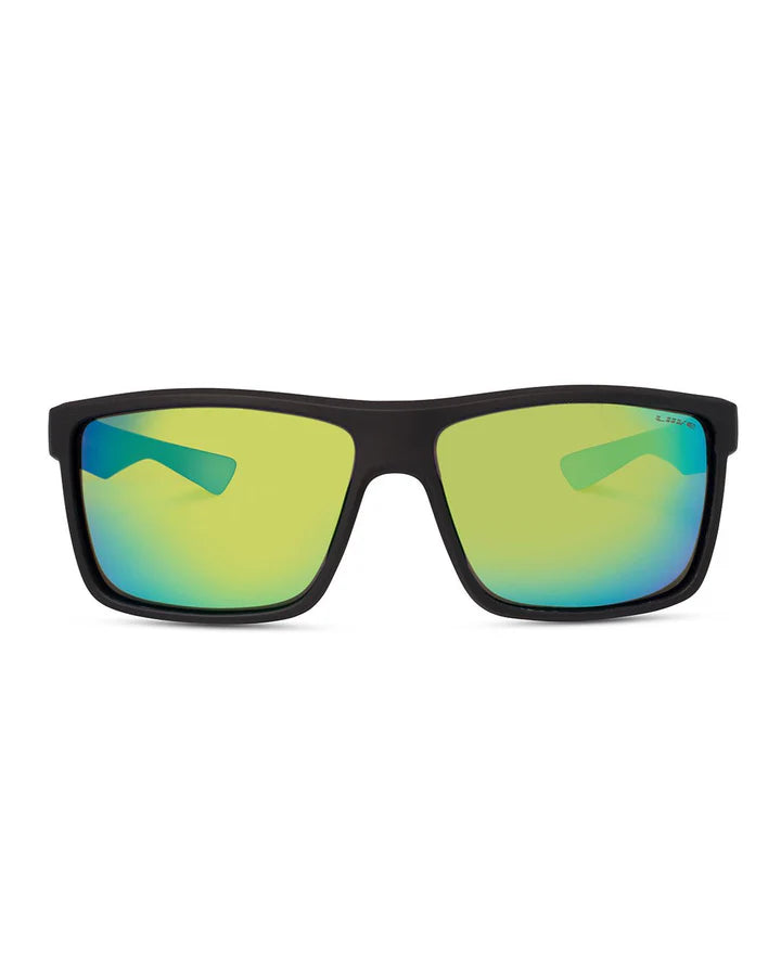 TUBAN - GREEN MIRROR POLARISED MATT BLACK