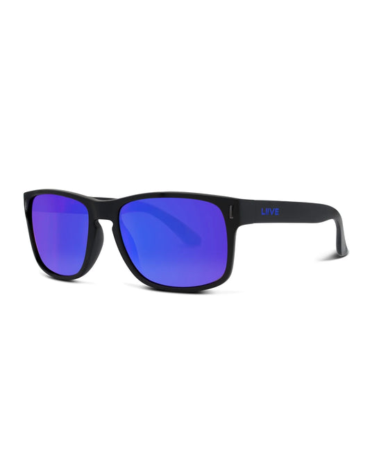 X WOLF X - BLUE MIRROR POLARISED MATT BLACK / BLUE
