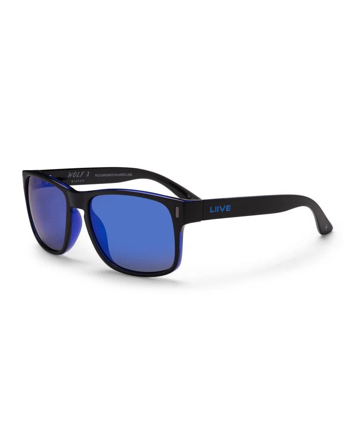 X WOLF X - BLUE MIRROR POLARISED MATT BLACK / BLUE